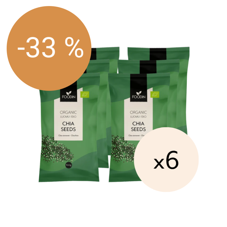Image of Chia-siemen, Luomu 600g x 6kpl