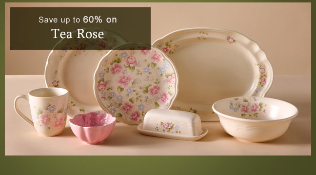 Save up to 60% on Tea Rose