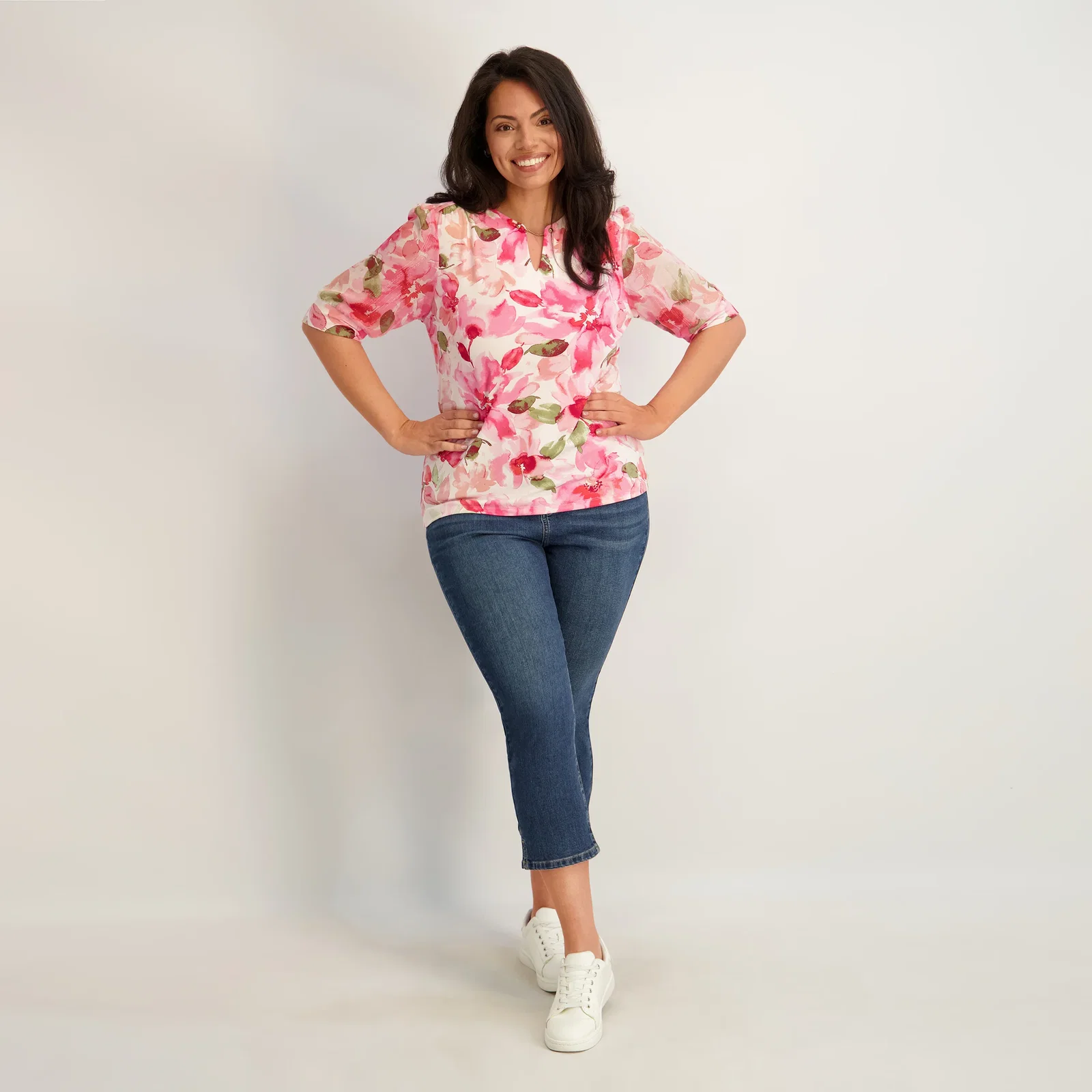 Image of Westport Signature Side Slit Capri in Vintage - Plus
