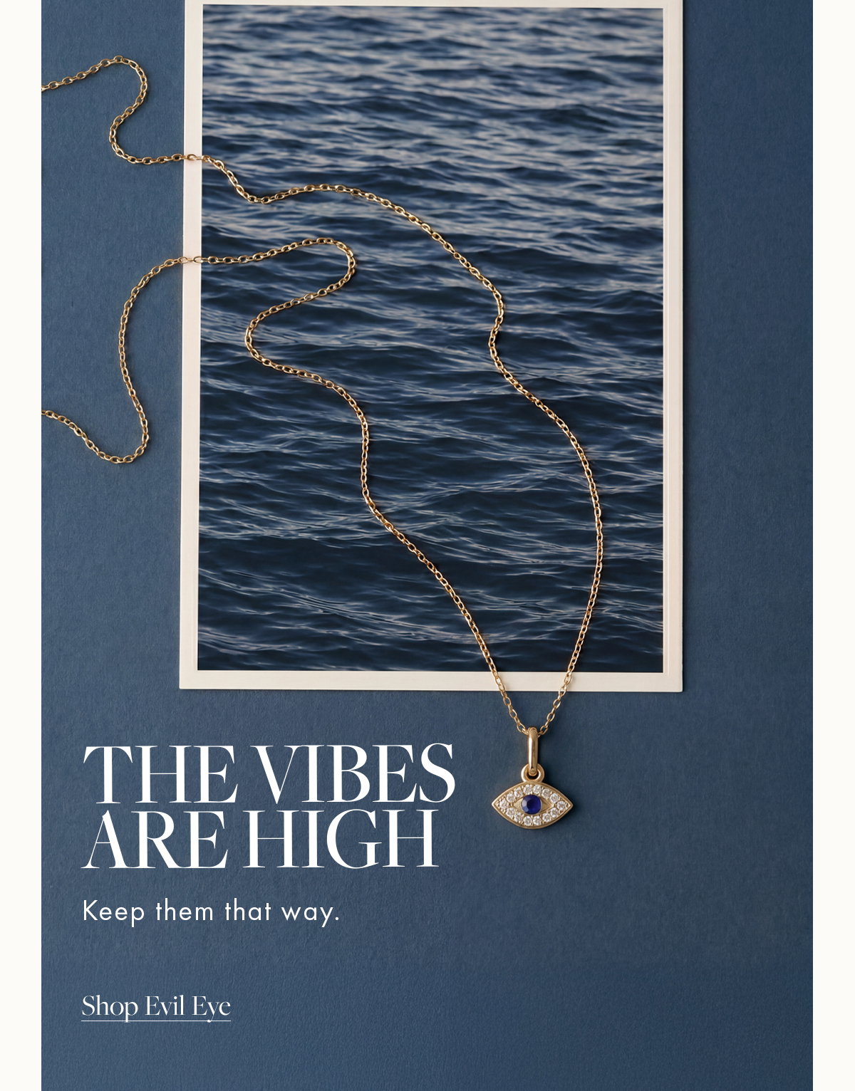 The vibes are high. Shop evil eye.