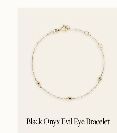 Black Onyx Evil Eye Bracelet