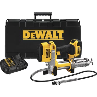 DEWALT Cordless Grease Gun Kit, 20V, 10,000 PSI, 1 Li-Ion Battery, Model# DCGG571M1