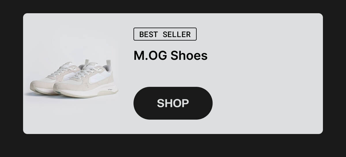 M-OG Shoes in White/White/White