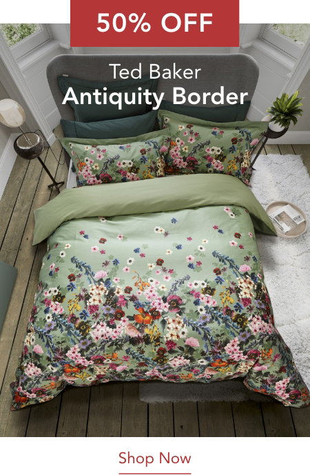 50% Off Ted Baker Antiquity Border Bedding in Green