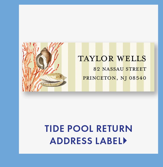 Tide Pool Return Address Label