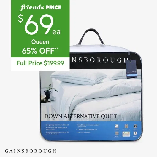 Gainsborough 350gsm down alternative quilt