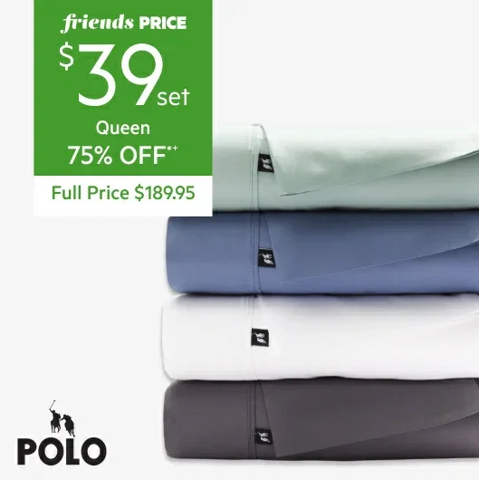 Polo 1000 thread count cotton rich sheet set