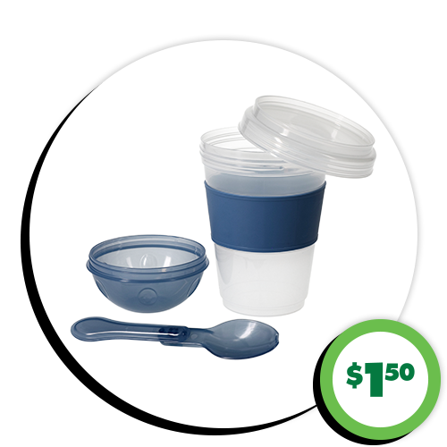 $1.50 Portable Yogurt Cups With Spoons
