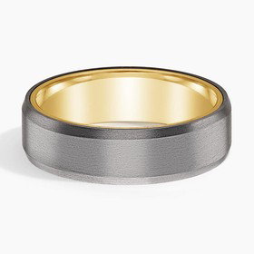 Tantalum and 18K Yellow Gold Endeavor 6.5mm Wedding Ring