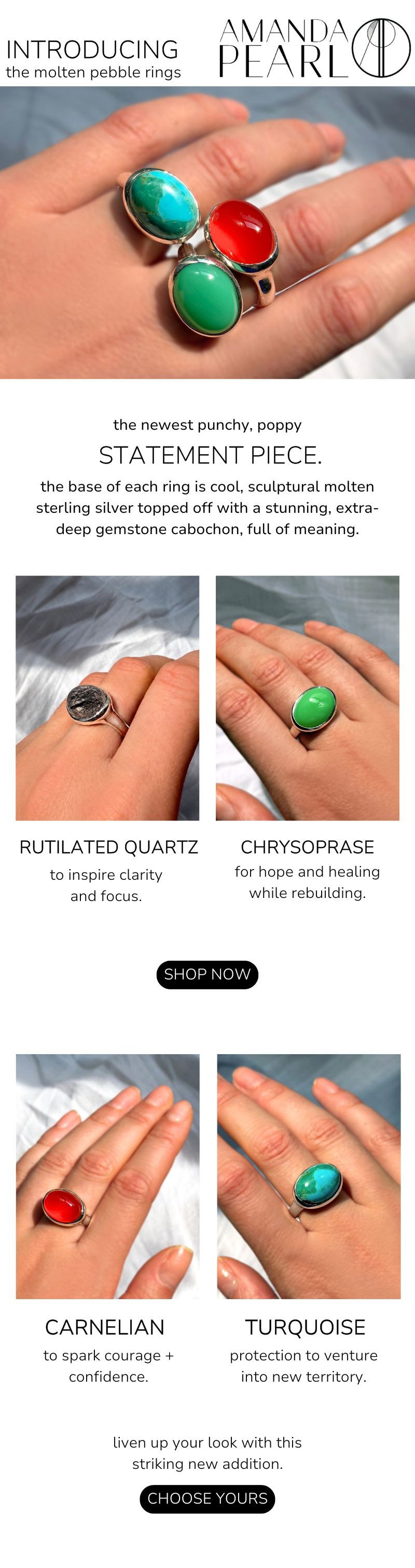 shop the pebble rings