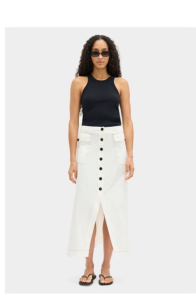 ROBIN BUTTON MAXI SKIRT