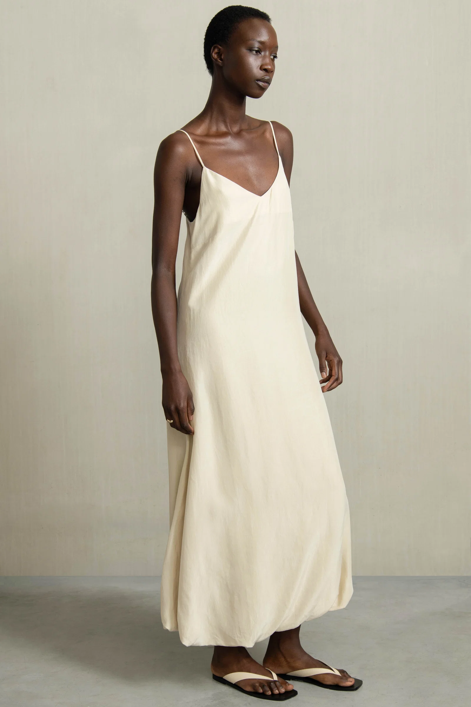 Image of WHITLEY DRESS BEIGE