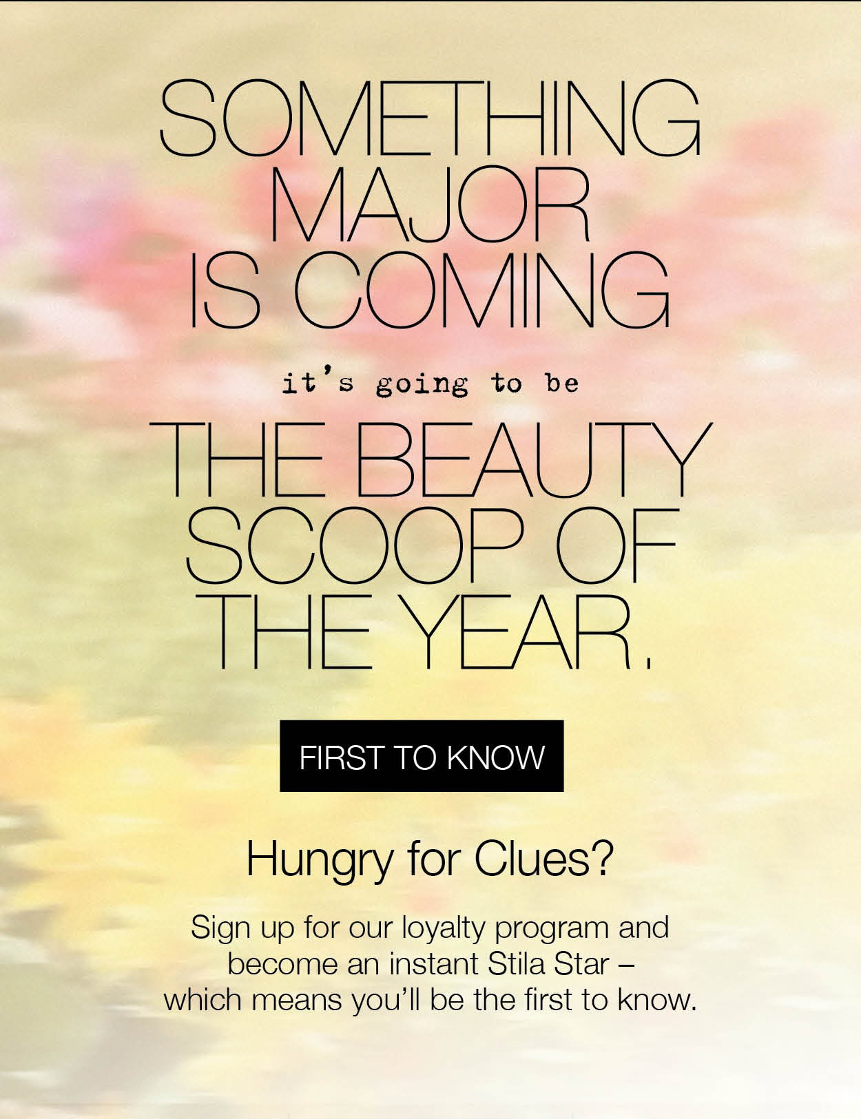 Something major is coming | Sign up now
