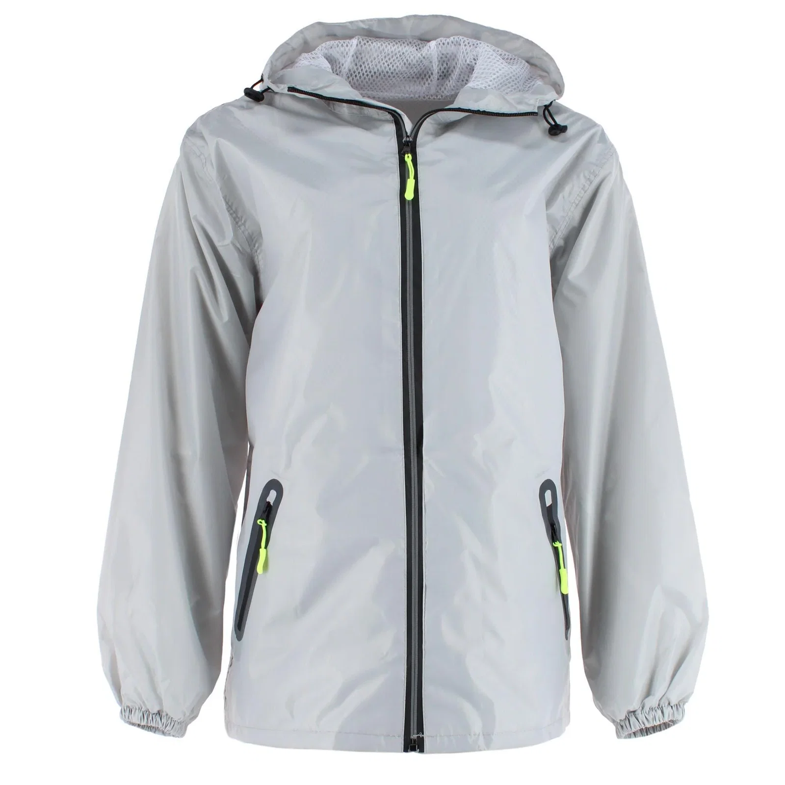 Image of CTM® Adult Reusable Water Resistant Rain Jacket with Hood and Pockets