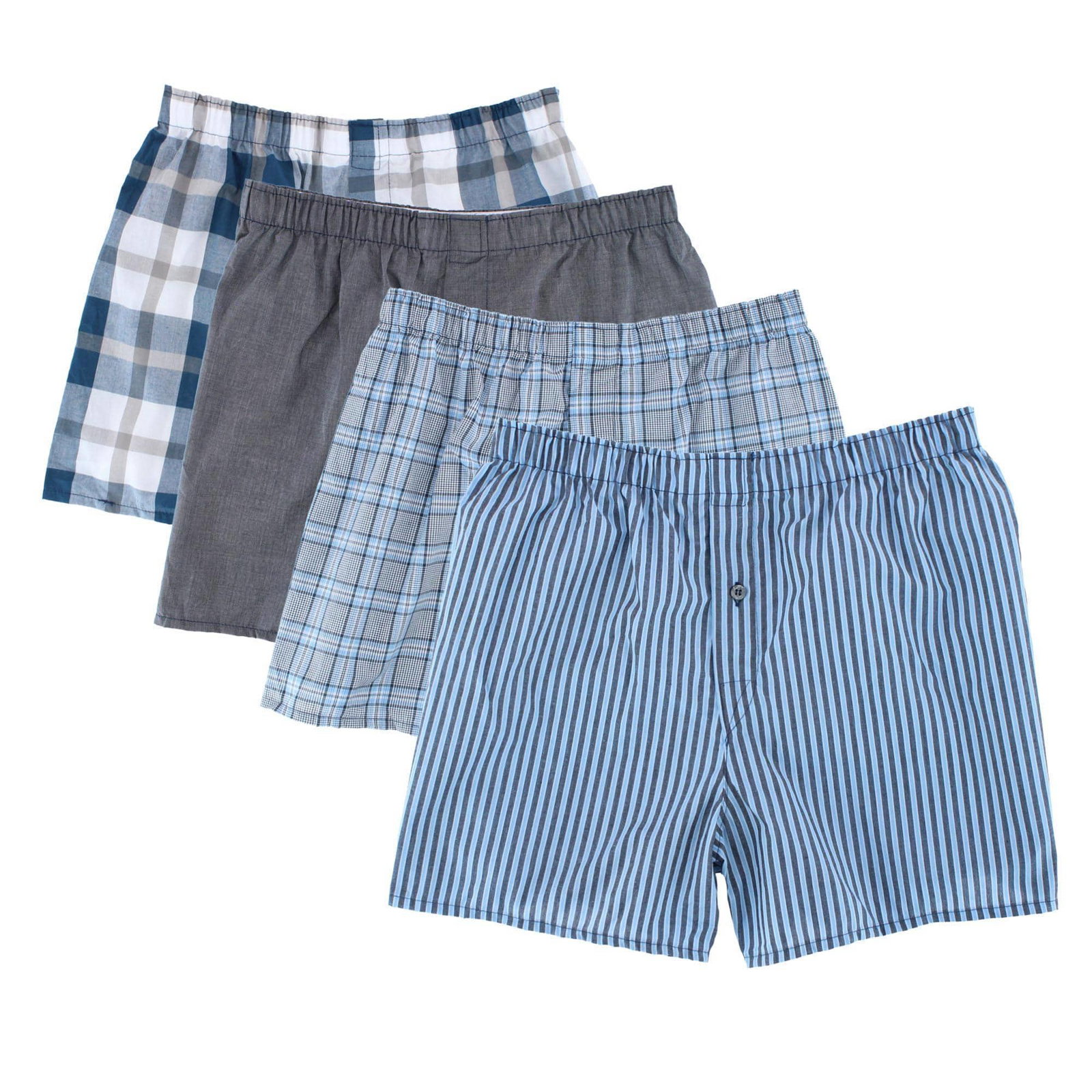 Image of Fruit of the Loom Men's Premium Assorted Plaid Boxers (4 Pack)