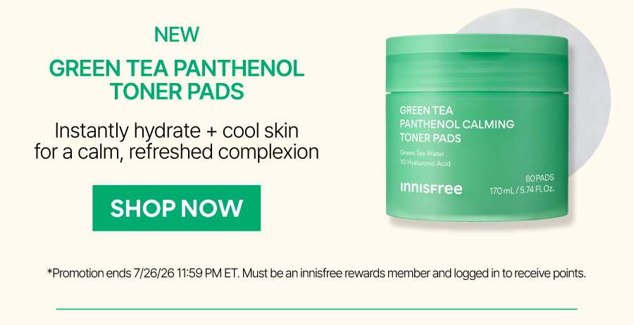 GREEN TEA PANTHENOL TONER PADS