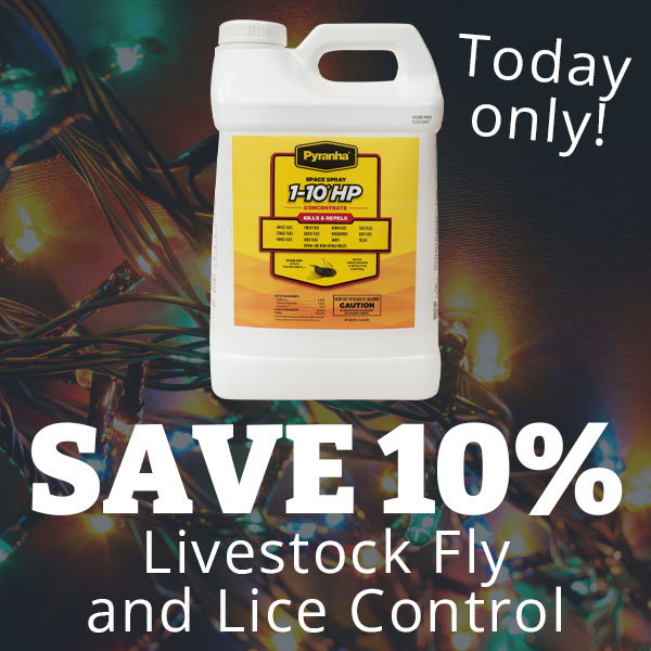 Save 10% on Livestock Fly and Lice Control