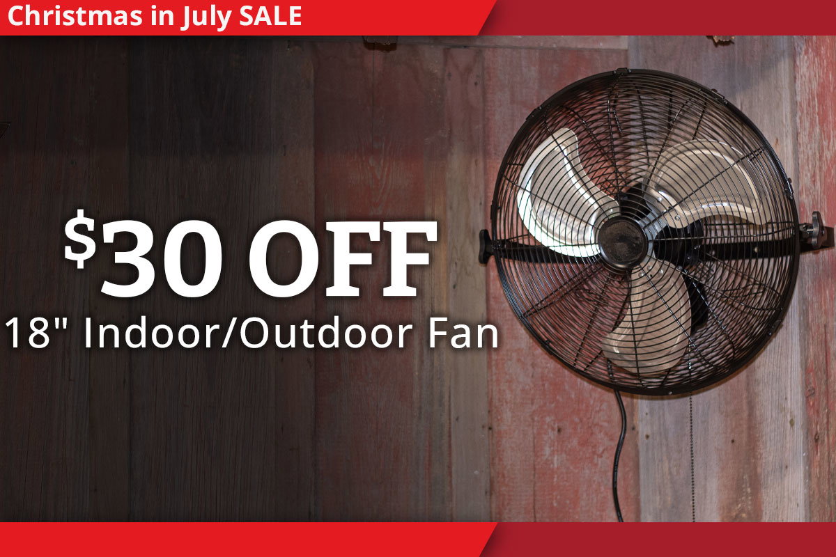 $30 Off on 18 Inch Indoor/Outdoor Fan