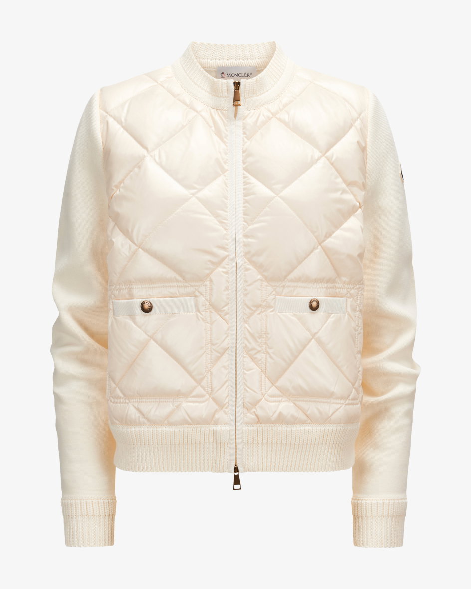Hybrid-Daunenstrickjacke 