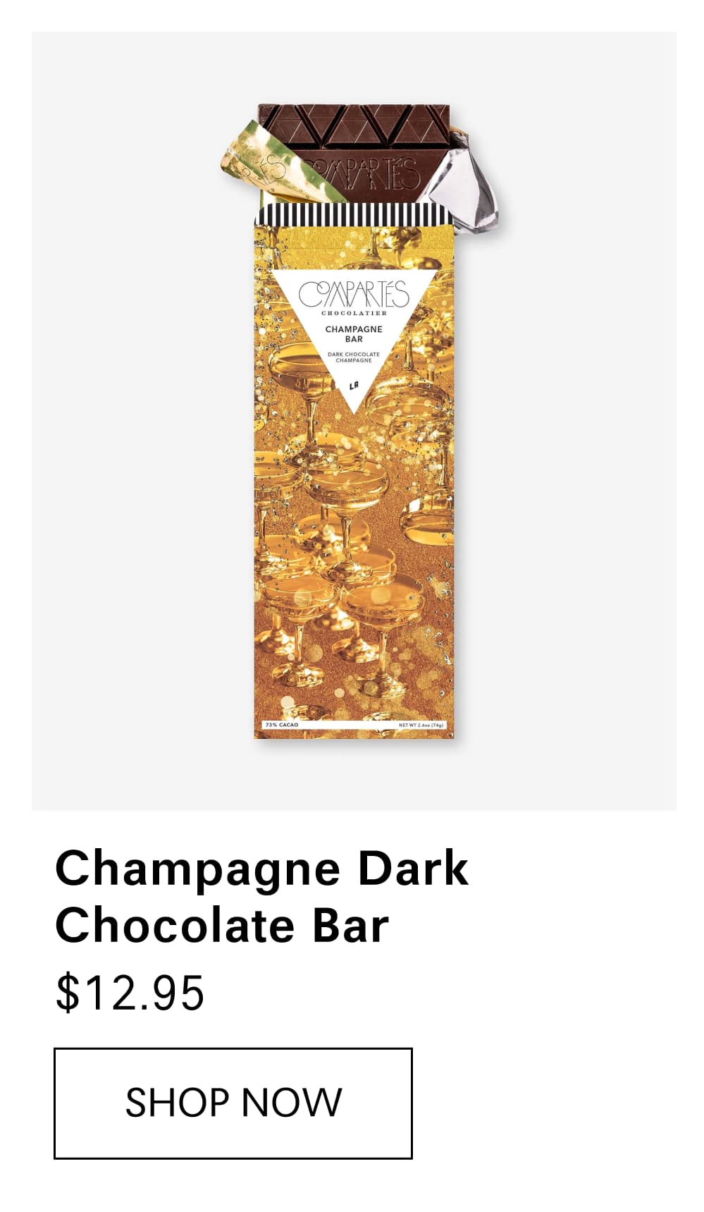 Champagne Dark Chocolate Bar