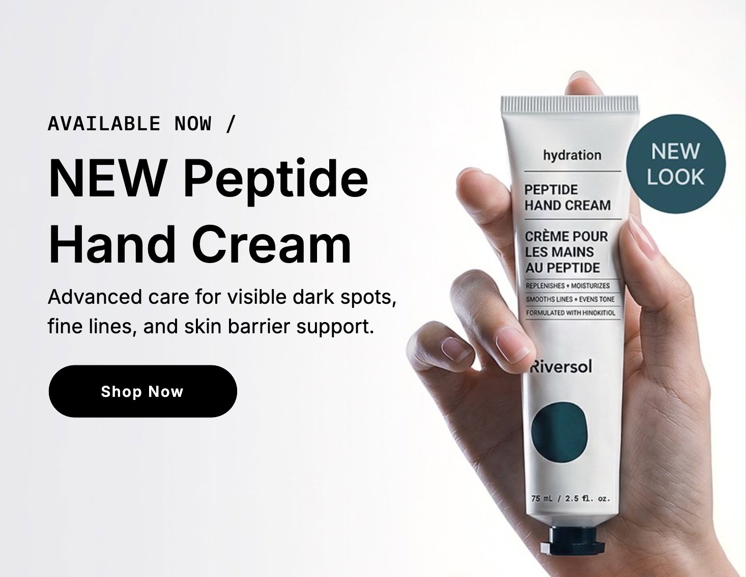 Shop Dr. Rivers' NEW Peptide Hand Cream now