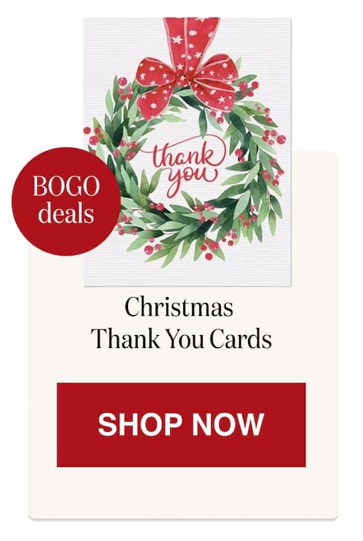 Christmas Thank You Cards [Click here to Shop Now]