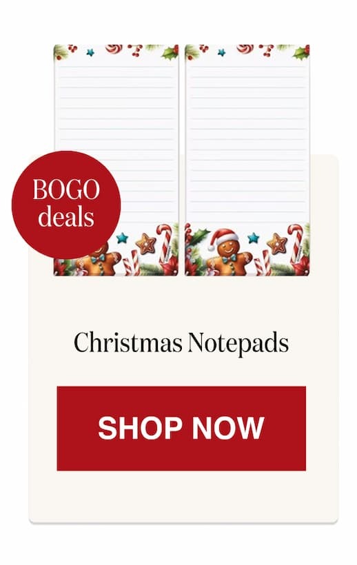 Christmas Notepads [Click here to Shop Now]