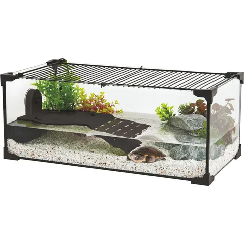Aquarium tortue Karapas Aqua 60 Pro noir - Zolux