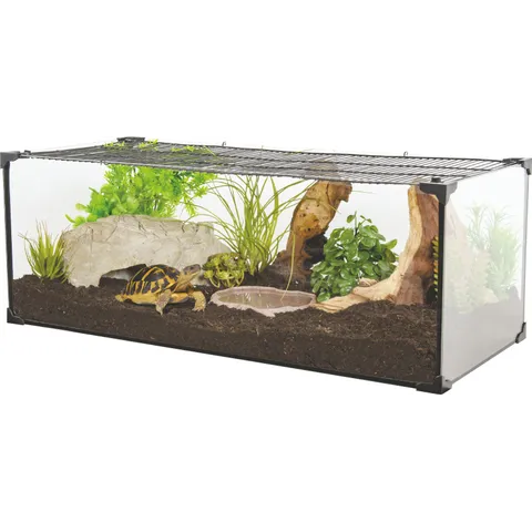 Terrarium tortue Karapas Terra 80 Pro noir - Zolux