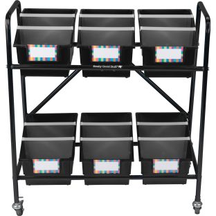 Image of Storage Rack with Book Bins