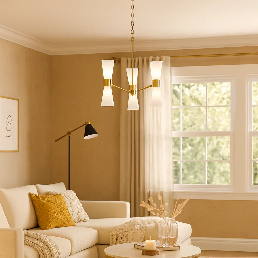 Image of Herrera Gold Pendant Ceiling Light