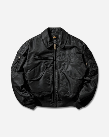 Slam Jam CWU-45 Heritage Bomber Jacket Black