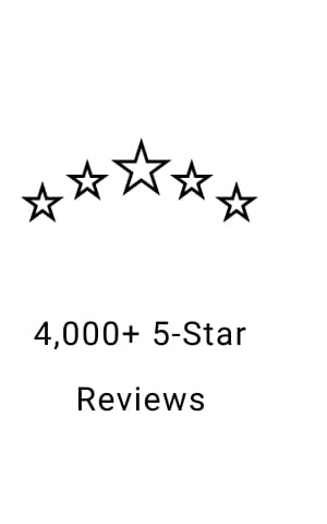 4,000+ 5-Star Reviews