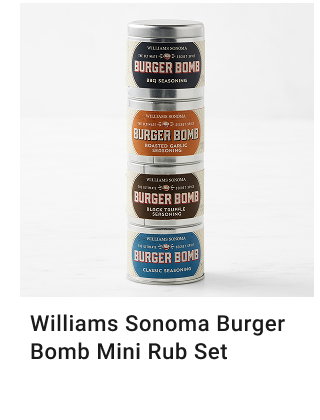 Williams Sonoma Burger Bomb Mini Rub Set