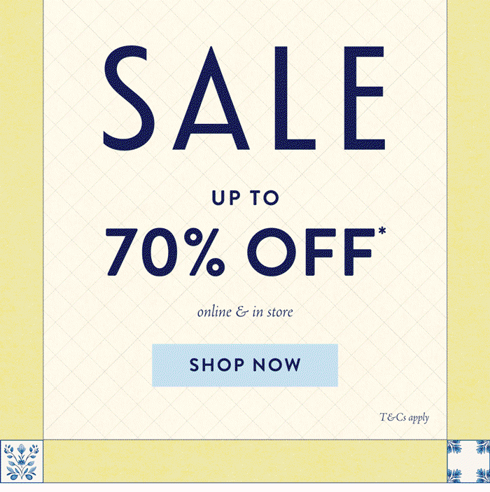 EXTRA 20% OFF* SALE 