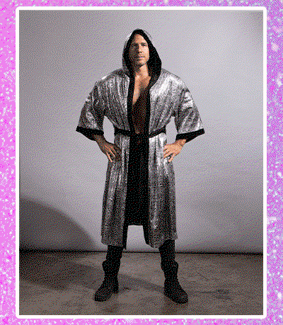 Women's Sequin Kimono | Silver Snakeskin