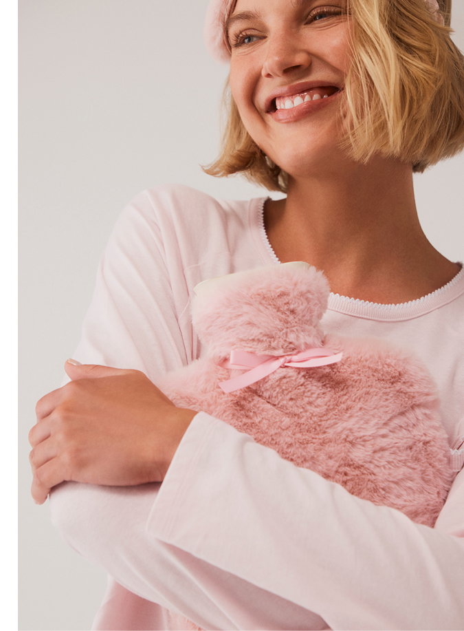 Stitch Detail Long Sleeve Pyjama Top