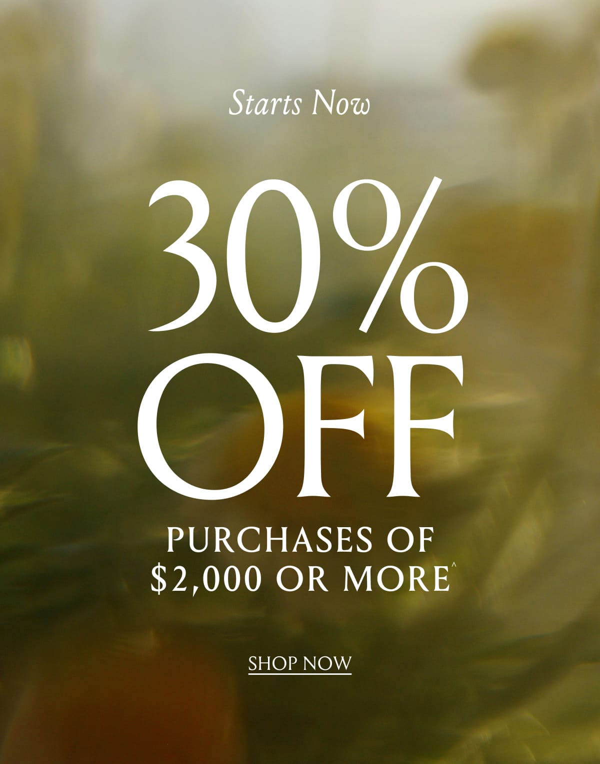 30% Off Purchases Of $2,000 Or More | Shop Now