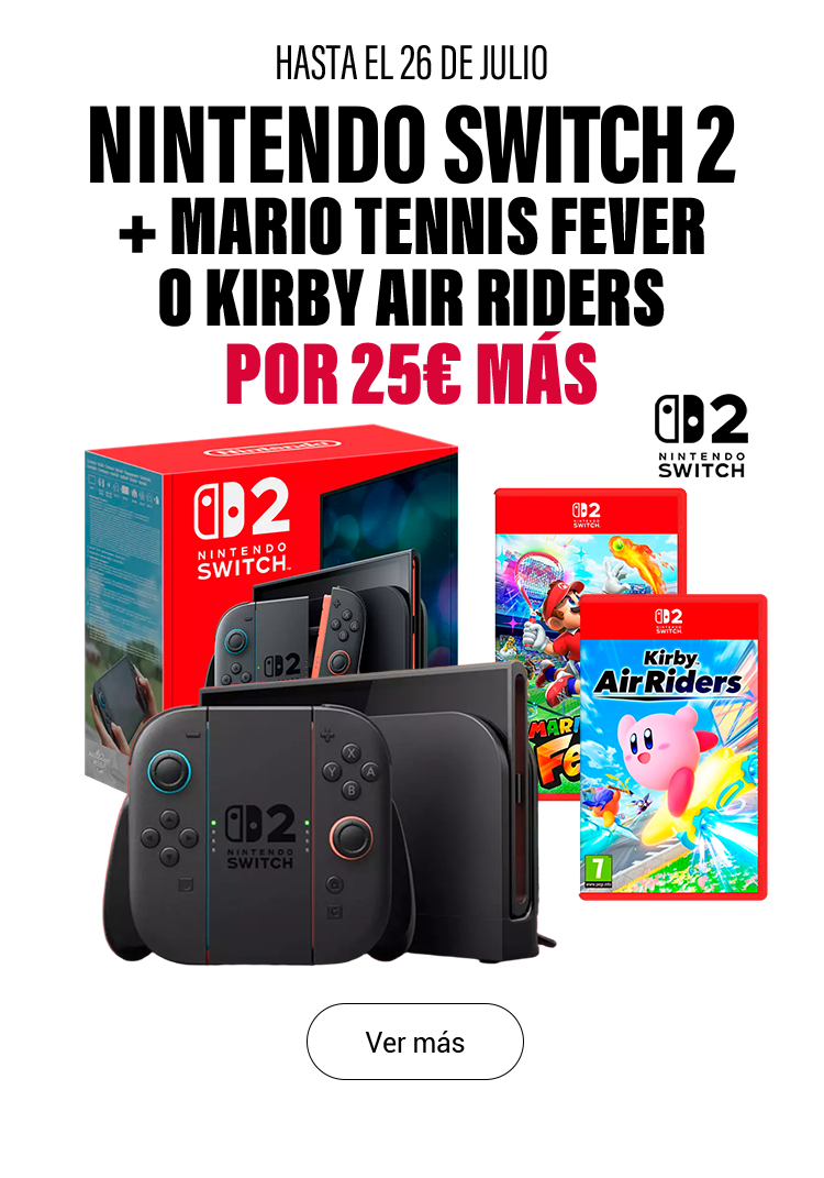 Nintendo Switch 2 + juego por 25€ másMario Tennis Fever o Kirby Air Riders