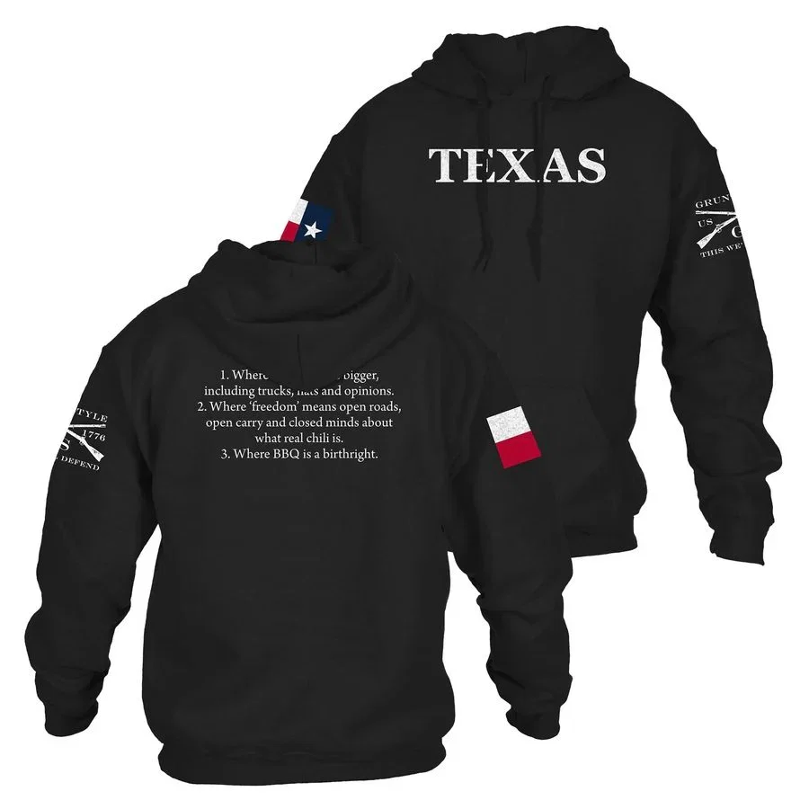 Image of Texas Defined Open Carry Hoodie - Black