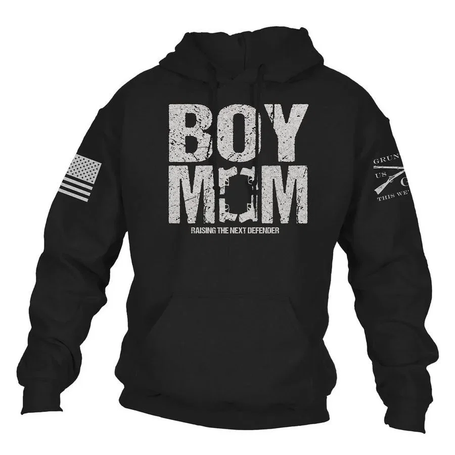 Image of Women's Boy Mom Hoodie - Black