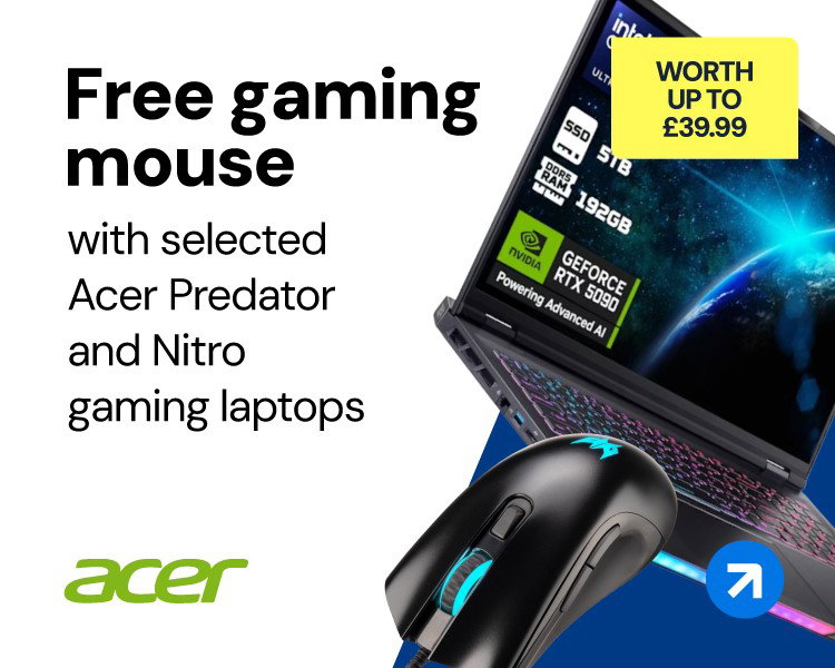 Free gaming mouse with selected Acer Predator and Nitro gaming laptops
