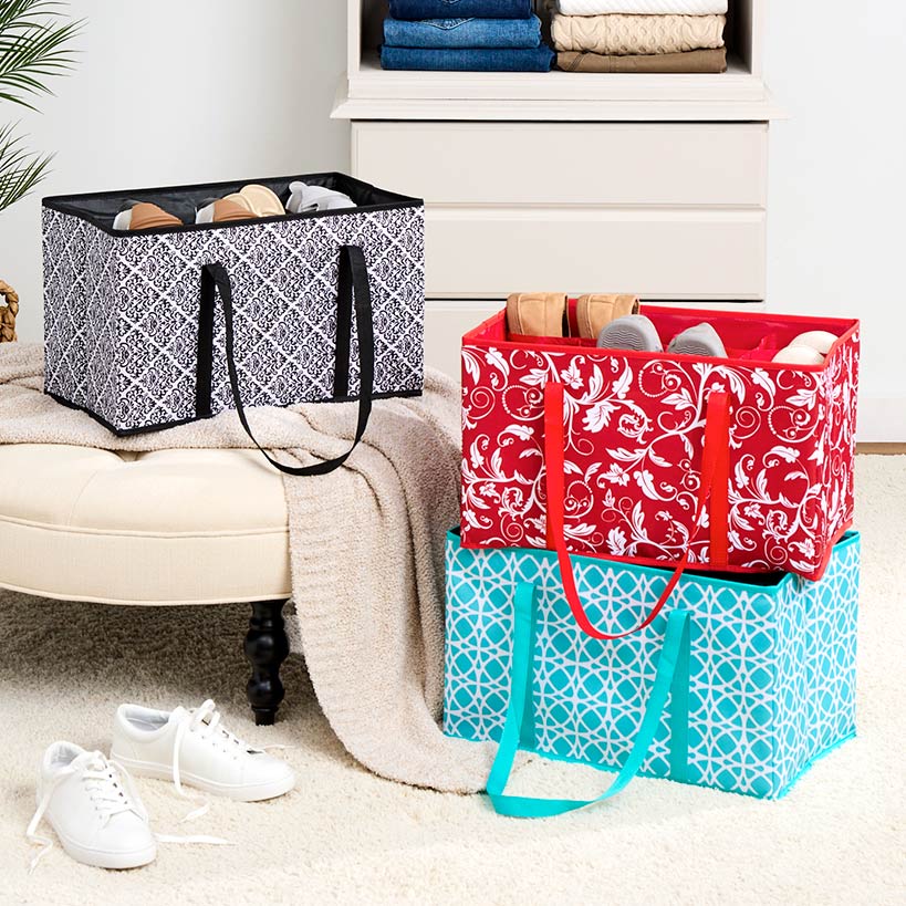 Image of Closet Shoe Storage Organizer Bag in Fashion Prints
