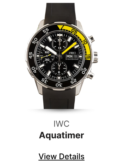 Used IWC Aquatimer Chronograph IW376709 Black Dial