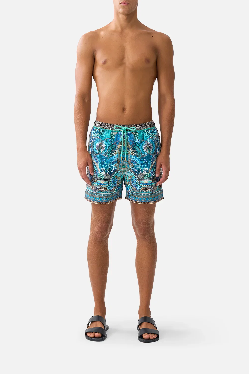 Image of MID LENGTH BOARDSHORT WITH ELASTIC WAIST FLAMENCO EUPHORIA