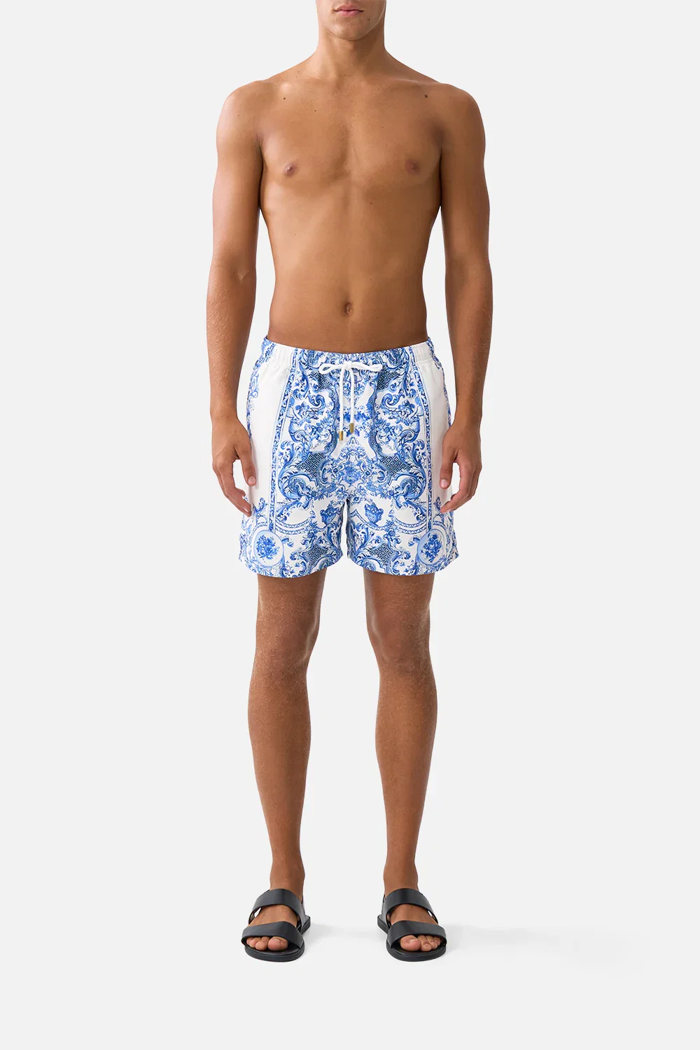 Image of MID LENGTH BOARDSHORT WITH ELASTIC WAIST CERAMIC PANORAMIC