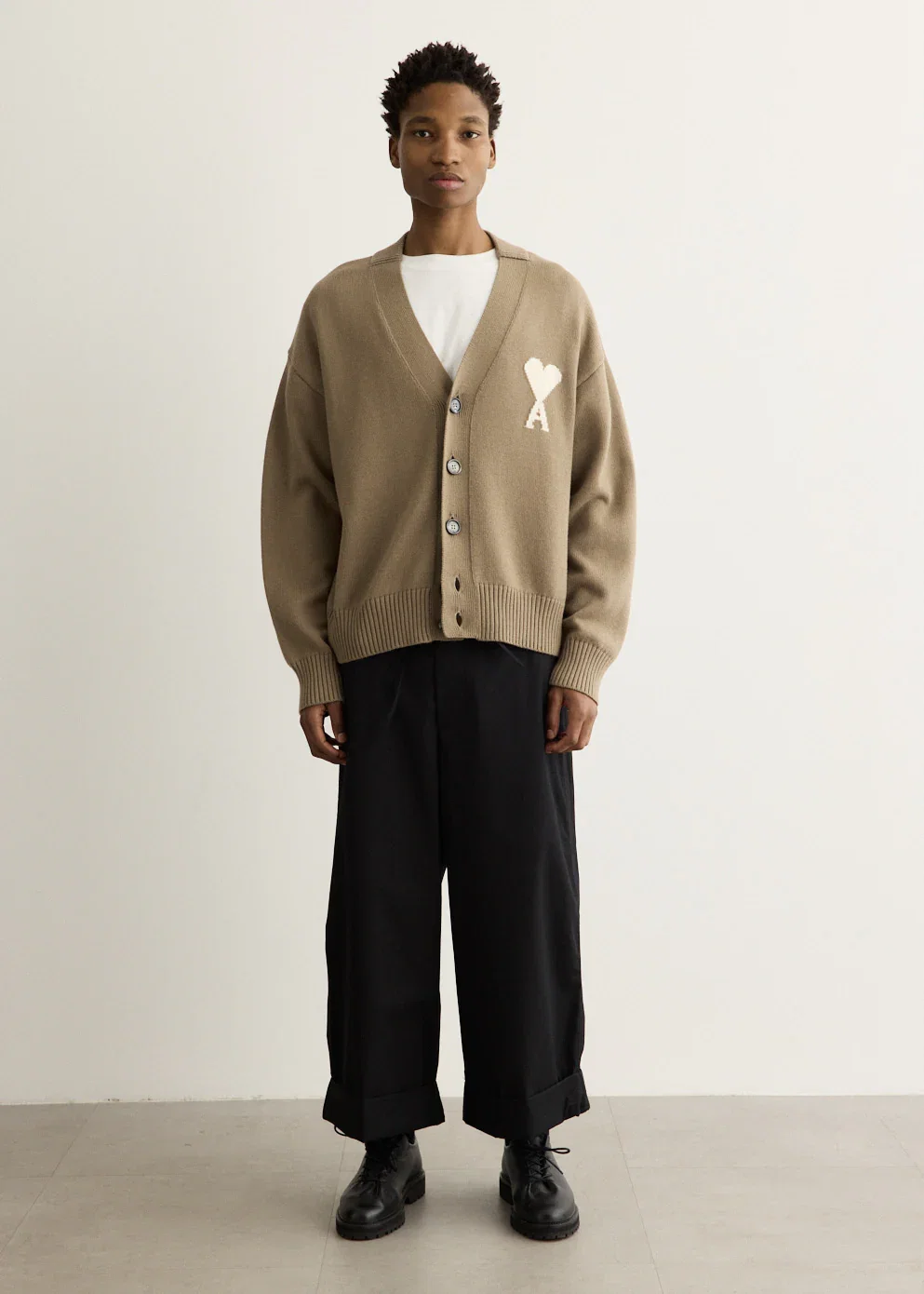 Image of Cardigan With Contrasted Ami De Coeur