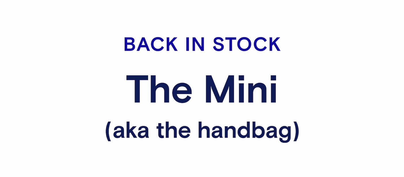 Introducing The Mini (aka the handbag)