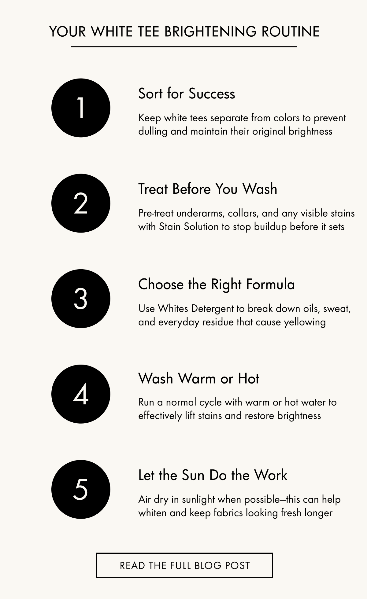 Blog Post: How to wash White Tees