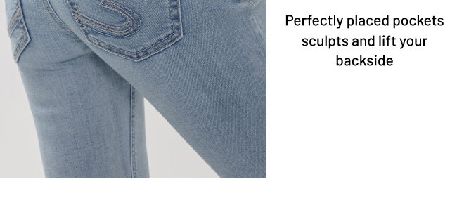 Perfectly placed pockets sculpts and lift your backside